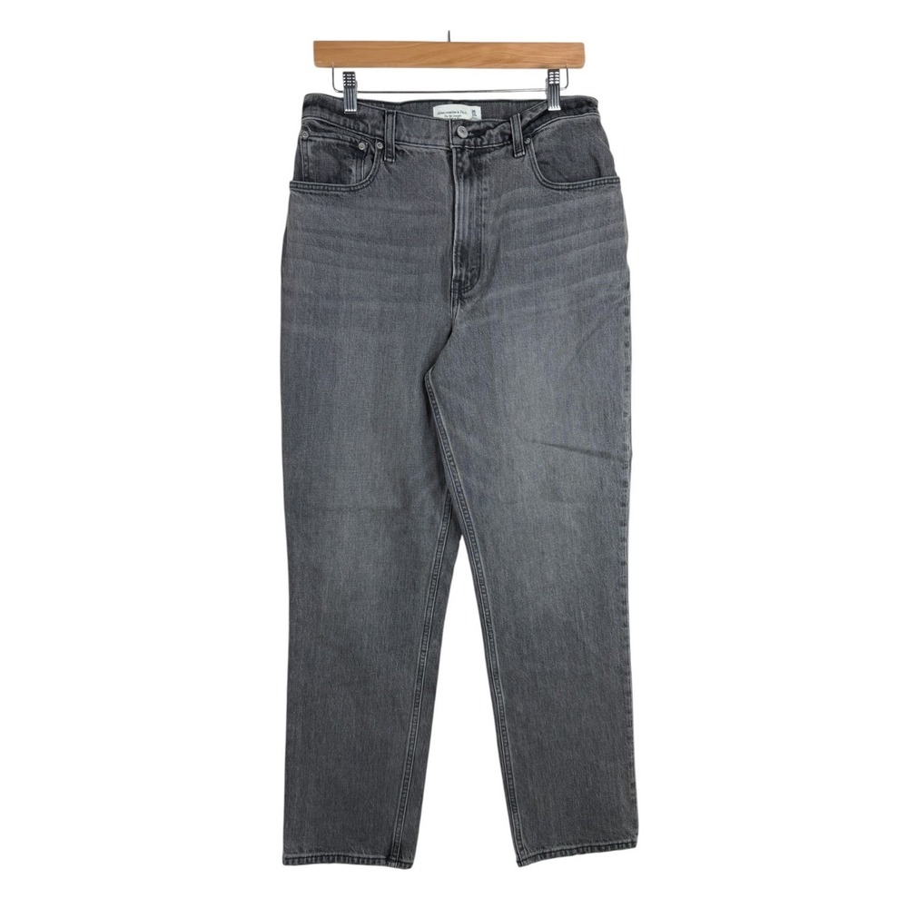 Abercrombie & Fitch Women's The '90s Straight Ultra High Rise Size 30/10R Black